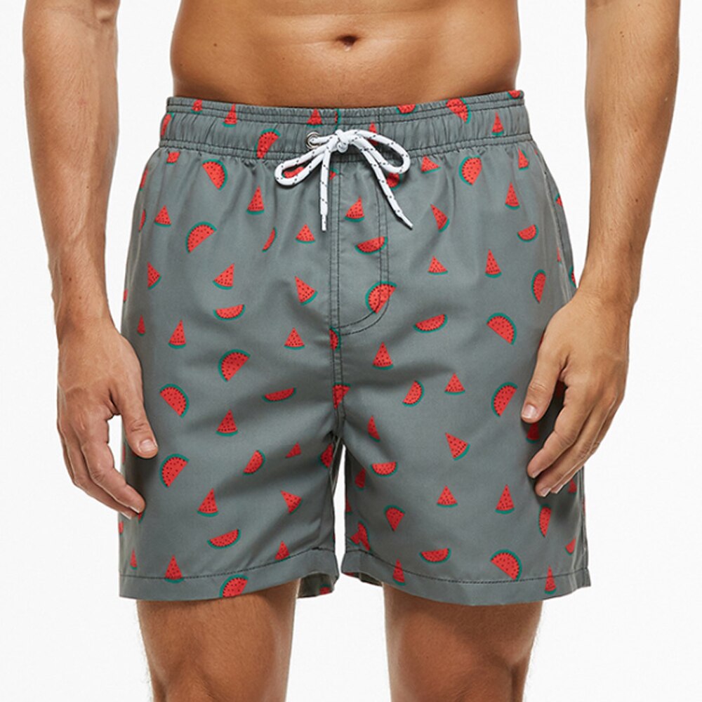 Men's Quick-Dry Swim Trunks with Drawstring, Lightweight Mesh-Lined Boardshorts for Beach & Pool