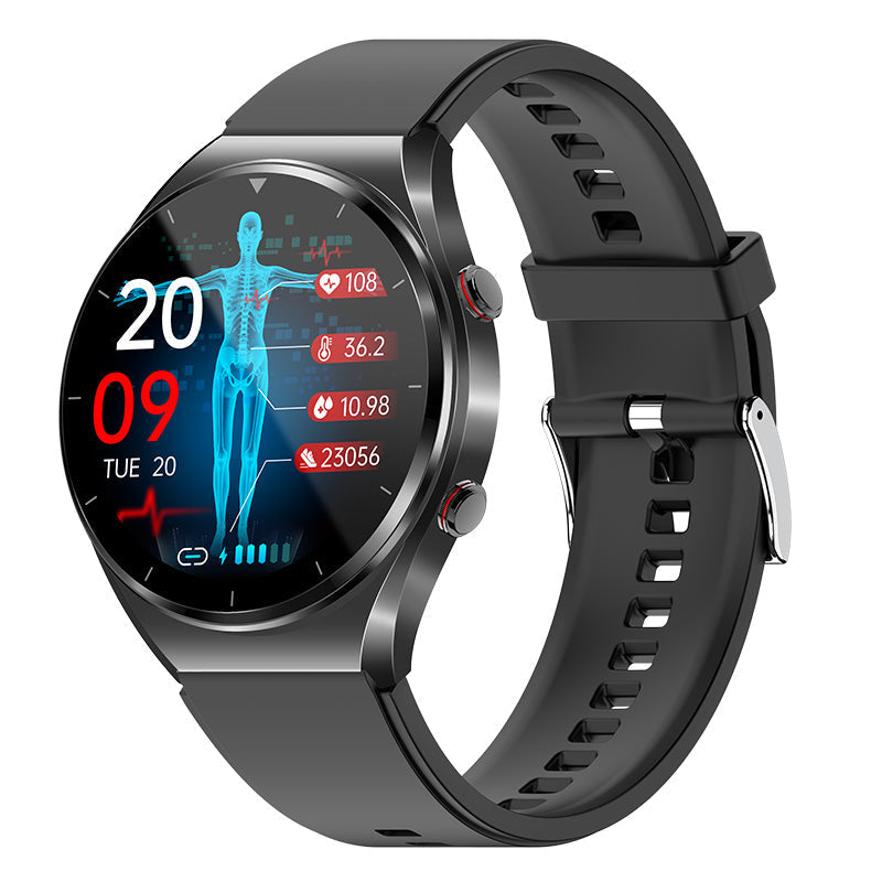 HealthGuard Pro | Montre connectée avec ECG et tensiomètre | Suivi de santé tout-en-un pour des informations bien-être