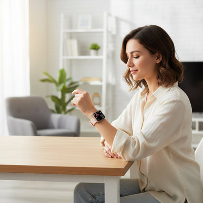 HealthMate | Montre intelligente de fitness avec suivi de la tension artérielle et appels Bluetooth | Design élégant pour le suivi quotidien de votre bien-être
