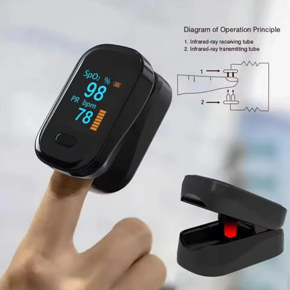 Oxymètre de pouls avec écran OLED | Design compact pour des mesures précises