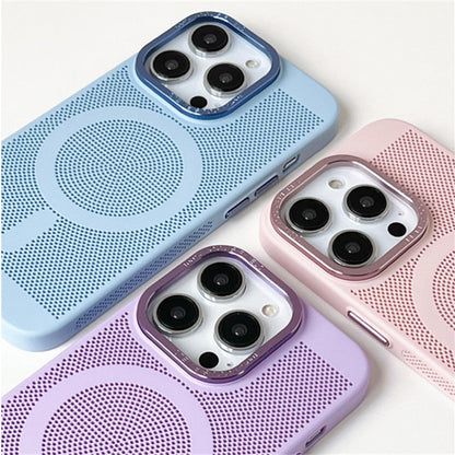 Cooling iPhone Case with MagSafe – Raised Edge Protection for Camera & Screen – Shock-Absorbing TPU Design for Daily Use