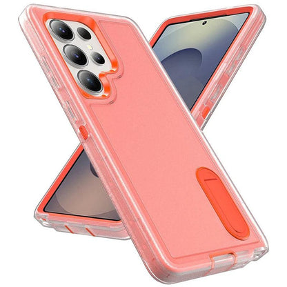 Rugged Armor Phone Case for Samsung Galaxy with Built-In Kickstand & Camera Protection | Military Grade Impact Resistant Cover