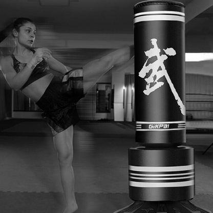 Freestanding Heavy Bag for Boxing Training with Reflex Spring Base 67 Inches Tall Adults Kids Kickboxing MMA Cardio Workout Equipment Home
