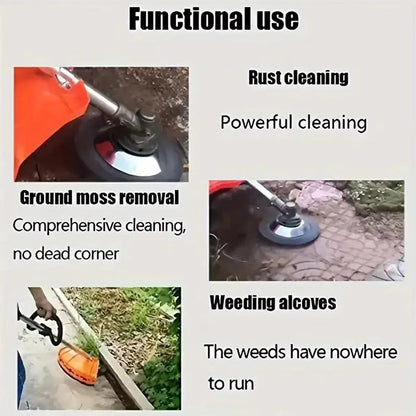 Heavy-Duty Brush Cutter Head | Durable Steel Wire Attachment for String Trimmers
