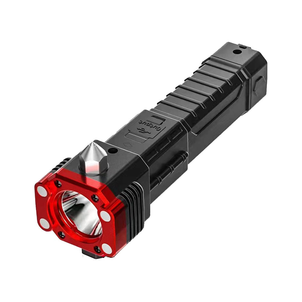 Heavy-Duty Magnetic Rechargeable Flashlight with Bright LED Light | Waterproof Design for Outdoor Adventures