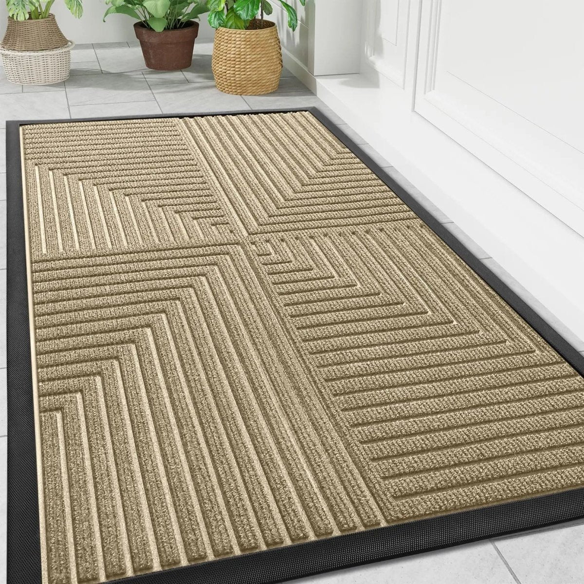 Tapis de sol antidérapant robuste Ortekor | Conception durable anti-salissures pour des entrées à fort trafic en toute sécurité