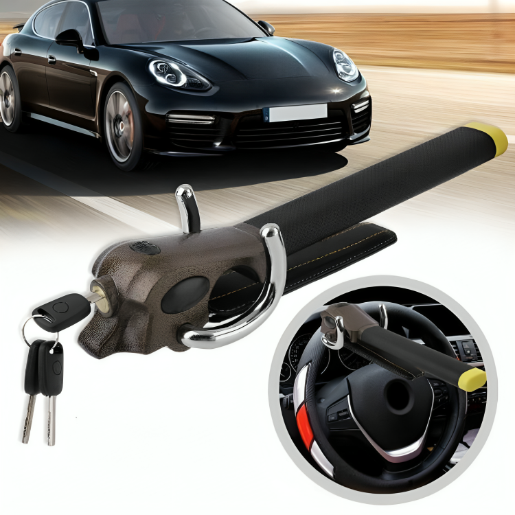 Car Steering Wheel Lock Heavy Duty, Vehicle Steering Lock with 3 Keys, Car Theft Deterrent for Most Steering Wheels