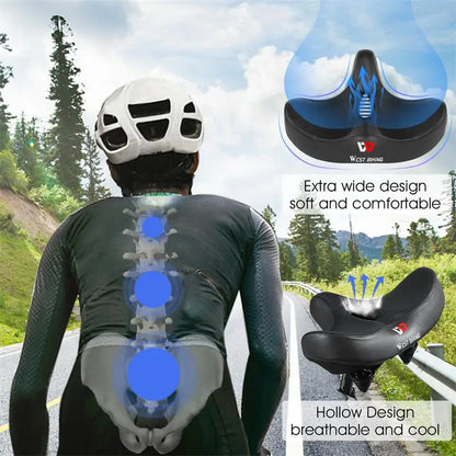 Ergonomic Bike Seat with Airflow Design and Comfortable Padding