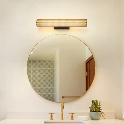Hardwired Bathroom Vanity Light Fixture with Gold Finish, Modern Wall Mount Sconce for Bedroom, Living Room, Powder Room & Hallway