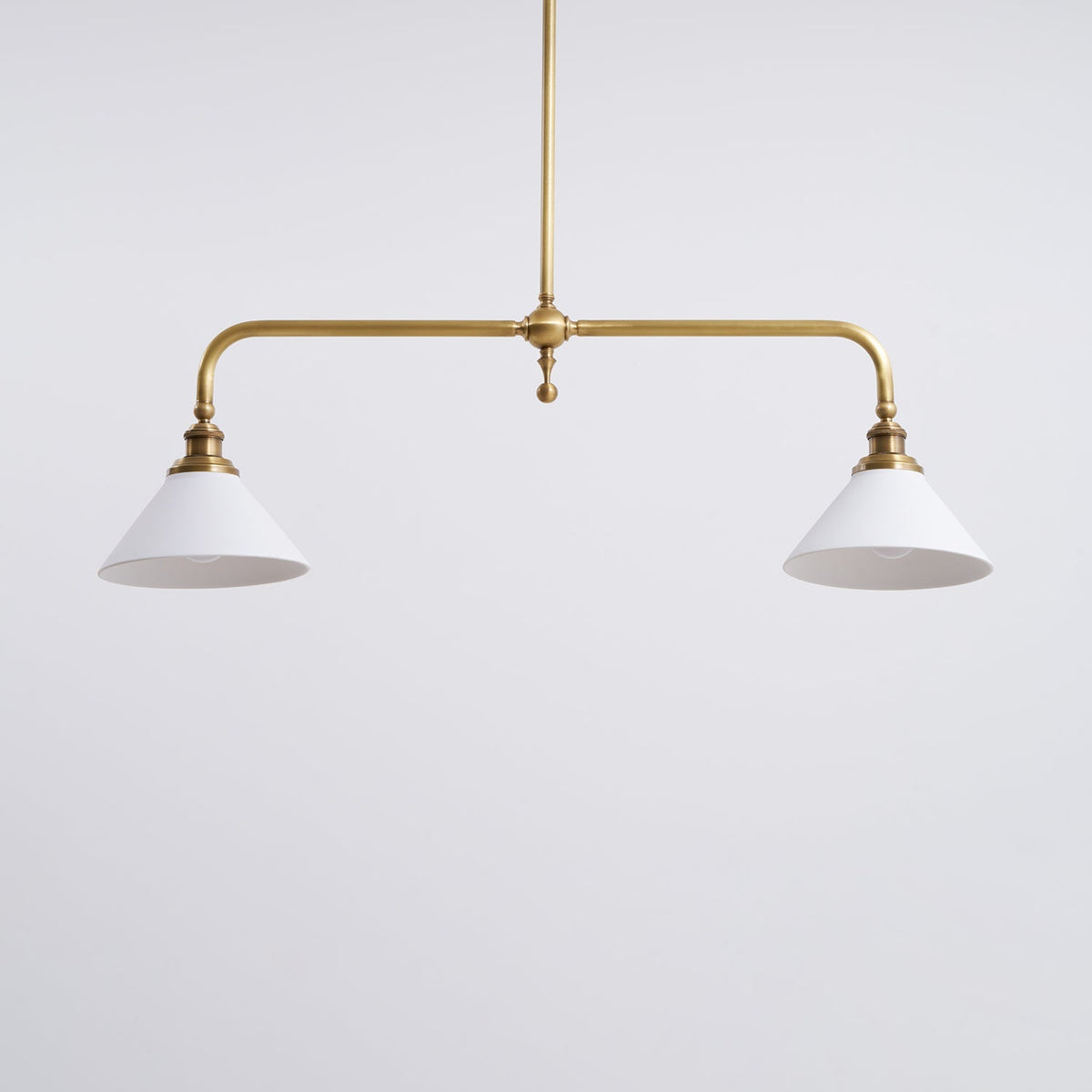 Dual-Head Island Pendant Light with Adjustable Height – Aluminum & Ceramic Shades for Kitchen, Dining Room & Living Space – Dimmable LED Fix