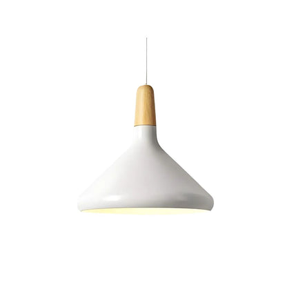 Hanging Ceiling Light Fixture Wire-Suspended E27 Socket Natural Wood Accent Modern Minimalist Style for Kitchen Island Dining Table Living R