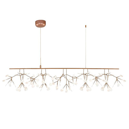 Plafonnier LED branche organique en métal blanc et acrylique pour salle à manger à hauts plafonds, lustre moderne décoratif, dimmable, ajustable, S