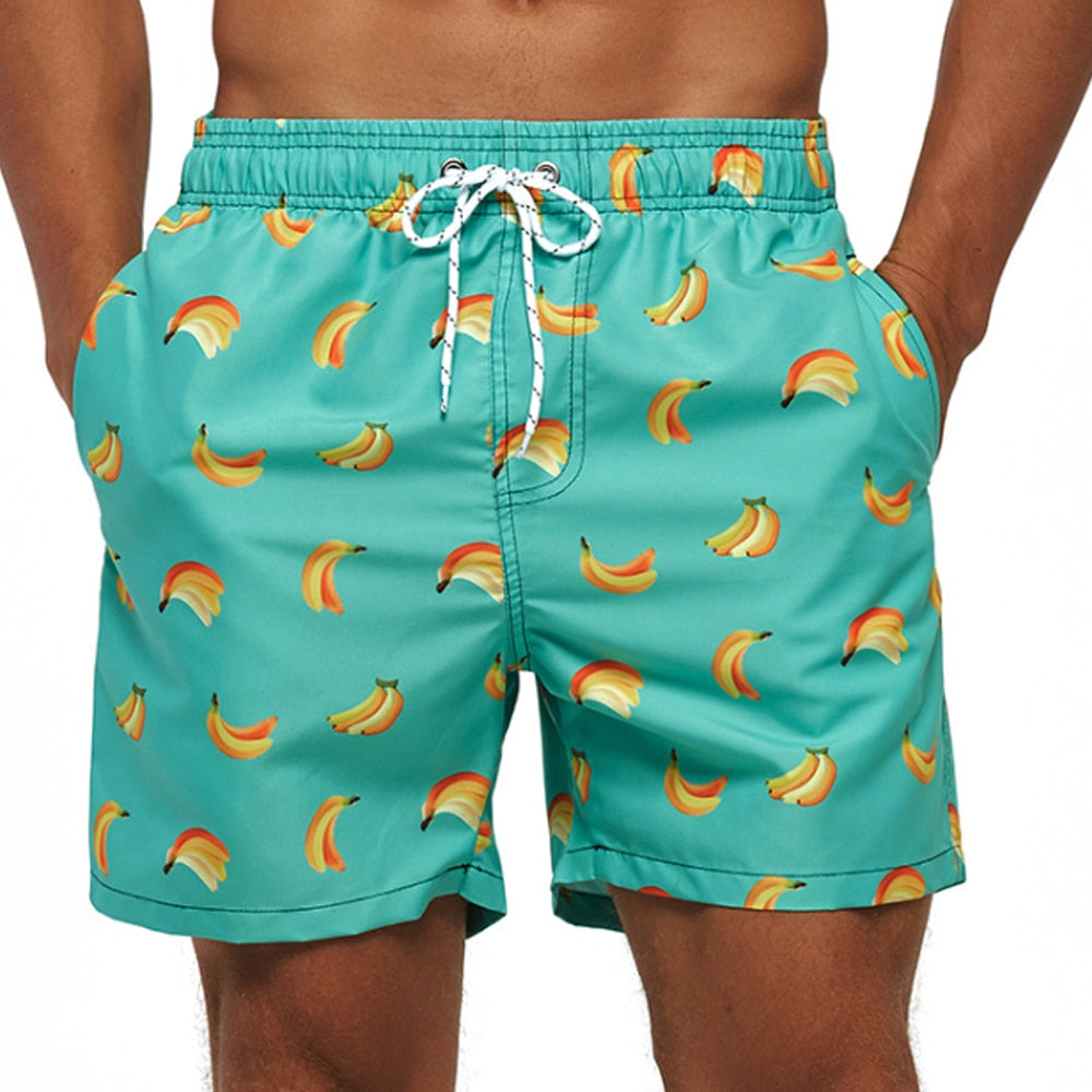 Men's Quick-Dry Swim Trunks with Drawstring, Lightweight Mesh-Lined Boardshorts for Beach & Pool