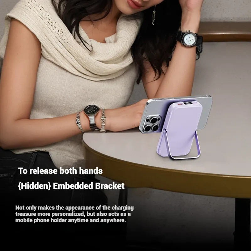 Best Power Bank | Portable Charger with Foldable Stand & Digital Display | Best Portable Power Bank for iPhone, Samsung & Android