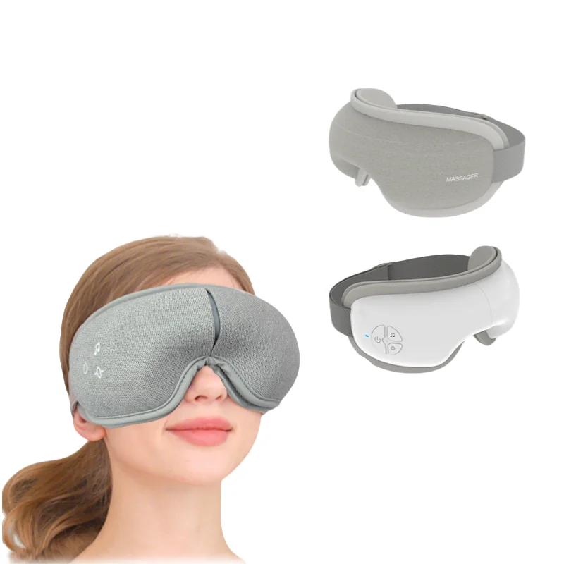 IntelliRelax | Masseur oculaire en forme de V avec compresse chaude et pression d'air | Appareil de soin oculaire portable pour soulager le stress