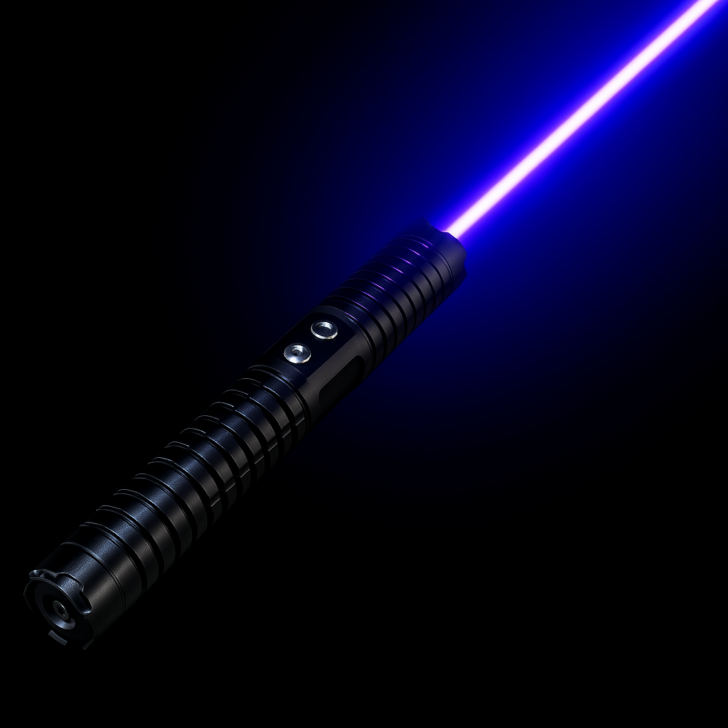 Rechargeable Flashlight Laser Torch Light, High Power Blue Laser Pointer for Camping and Fire Starting