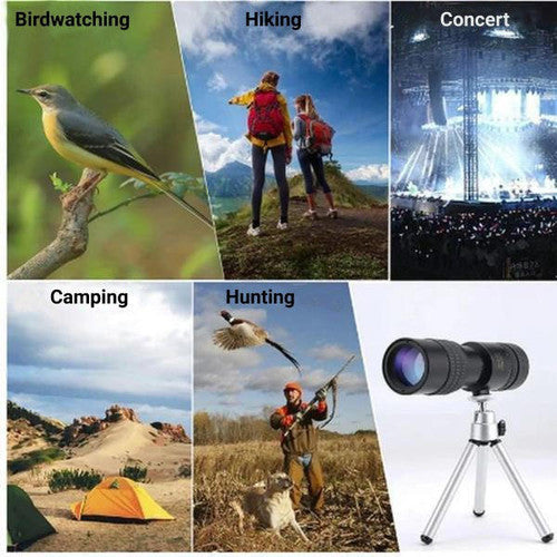 High-Power Monocular Telescope with Night Vision & Autofocus | Ideal Monocular for Bird Watching
