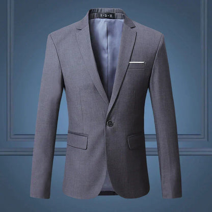 Men's Tailored Blazer Jacket Business Casual Single Breasted Sport Coat Suit Jacket for Work Office Formal Events Wedding