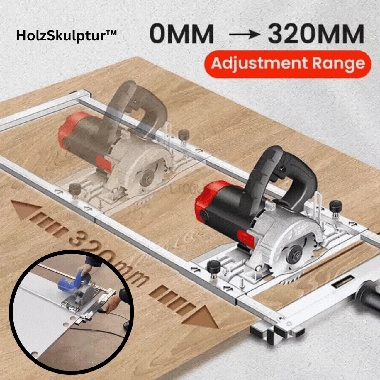 Stainless Steel Edge Guide for Woodworking | Dual Ruler with Quick-Release Clamp for Accurate Straight Cuts & Rip Cuts