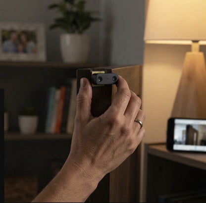 Caméra de sécurité domestique avec vision nocturne, caméra de surveillance WiFi 1080P avec détection de mouvement, mini caméra espion pour la maison