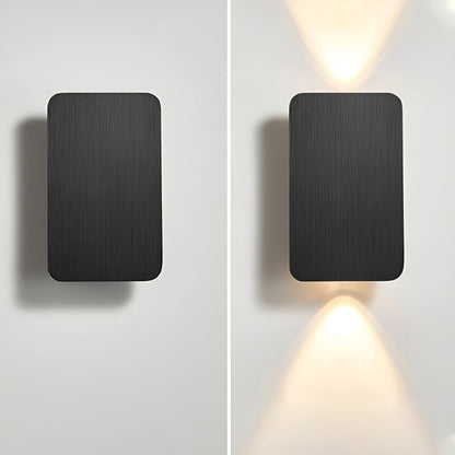 Applique murale LED en aluminium 6W, éclairage indirect haut/bas, 6 po, rectangulaire, montage encastré moderne pour couloirs, chambres et salons