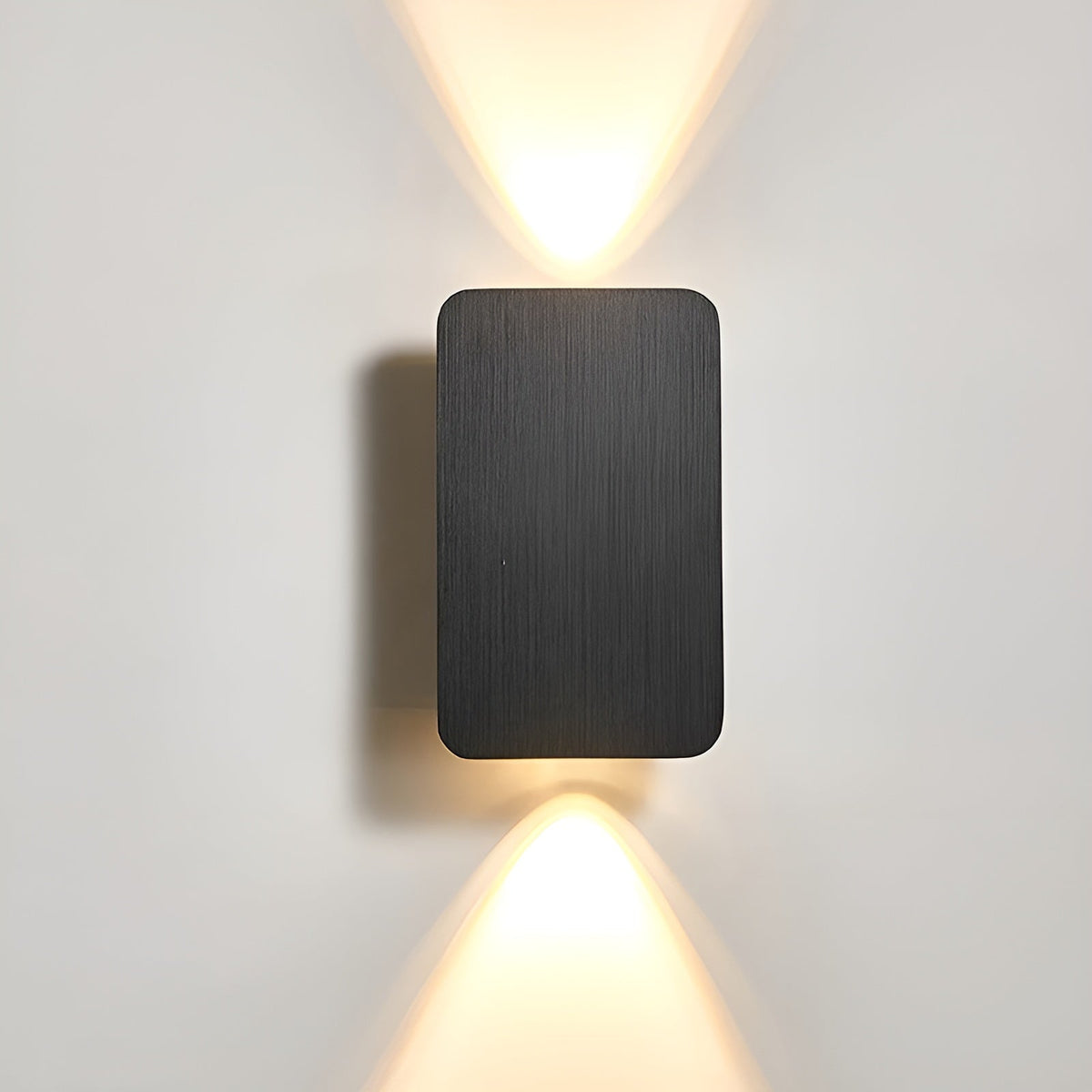 Applique murale LED en aluminium 6W, éclairage indirect haut/bas, 6 po, rectangulaire, montage encastré moderne pour couloirs, chambres et salons