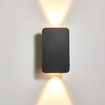 Applique murale LED en aluminium 6W, éclairage indirect haut/bas, 6 po, rectangulaire, montage encastré moderne pour couloirs, chambres et salons
