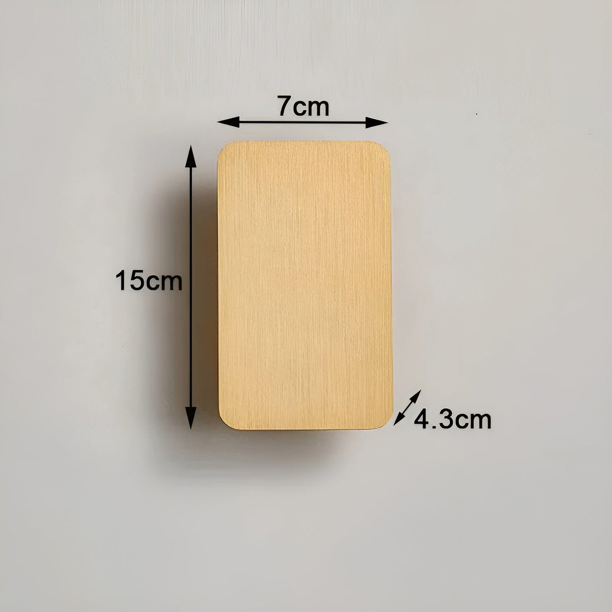 Applique murale LED en aluminium 6W, éclairage indirect haut/bas, 6 po, rectangulaire, montage encastré moderne pour couloirs, chambres et salons