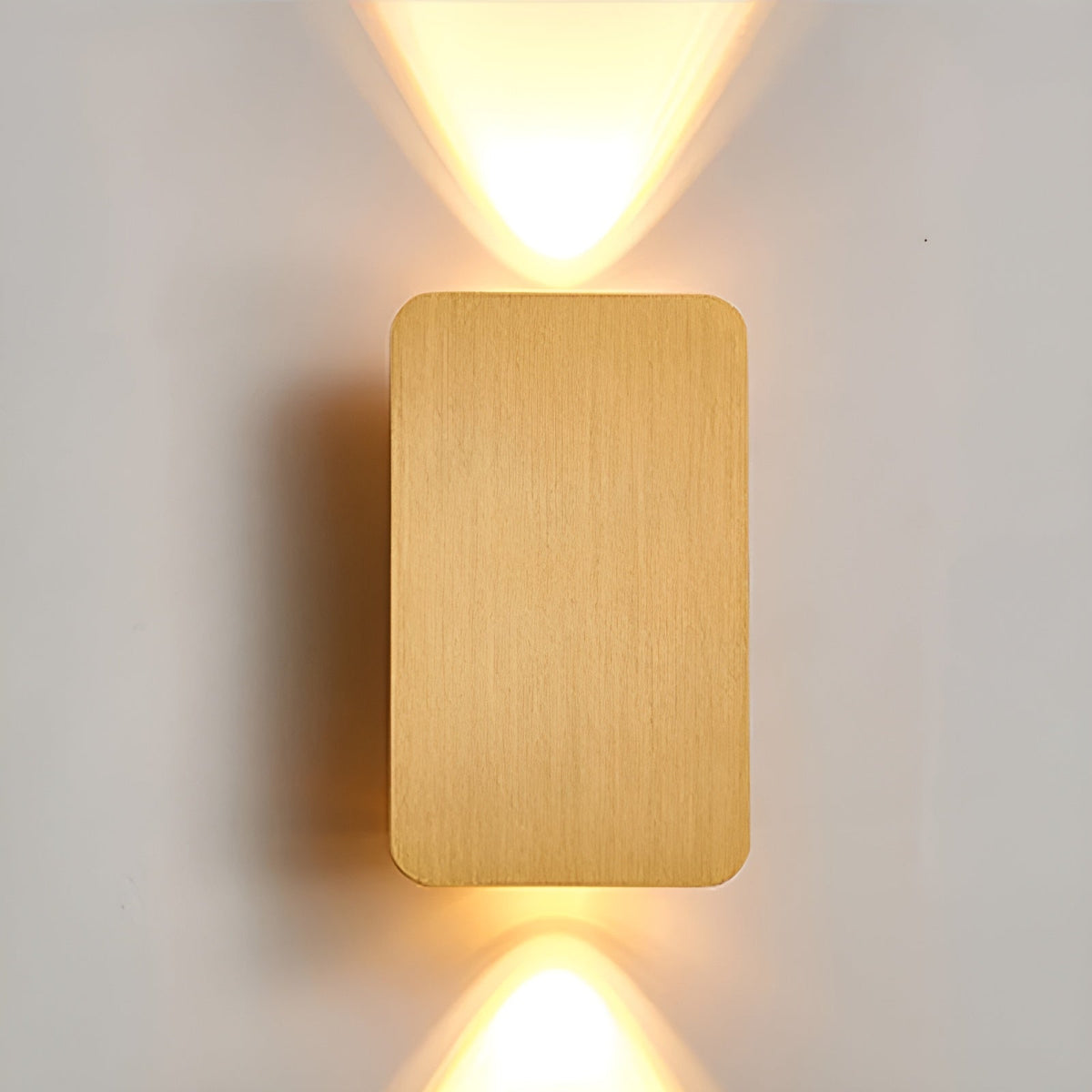 Applique murale LED en aluminium 6W, éclairage indirect haut/bas, 6 po, rectangulaire, montage encastré moderne pour couloirs, chambres et salons