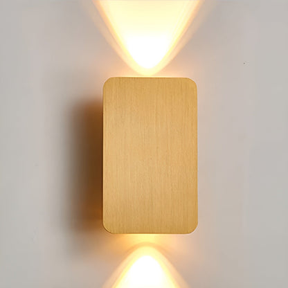 Applique murale LED en aluminium 6W, éclairage indirect haut/bas, 6 po, rectangulaire, montage encastré moderne pour couloirs, chambres et salons