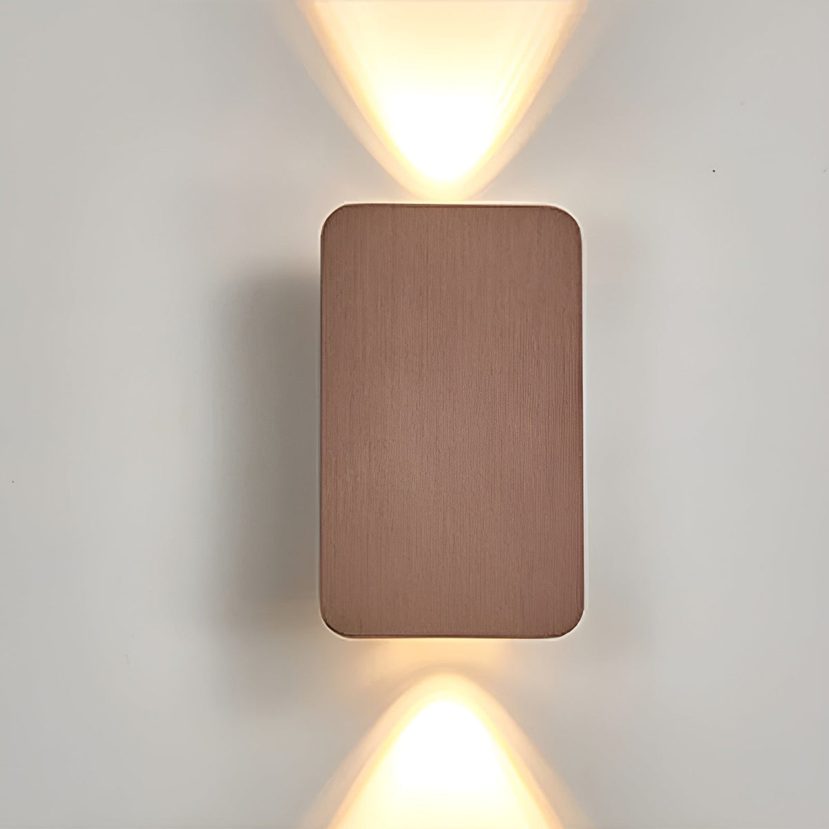 Applique murale LED en aluminium 6W, éclairage indirect haut/bas, 6 po, rectangulaire, montage encastré moderne pour couloirs, chambres et salons