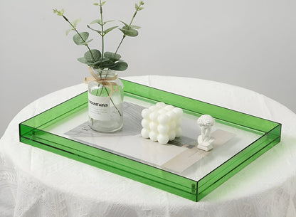Clear Acrylic Photo Frame Stand – Frameless Floating Picture Holder for Desk & Wall Display – Modern Minimalist Design for Prints