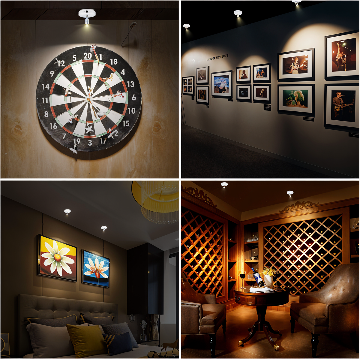 Compact LED Accent Light with Wireless Dimming & Remote Control for Wall & Desk Use