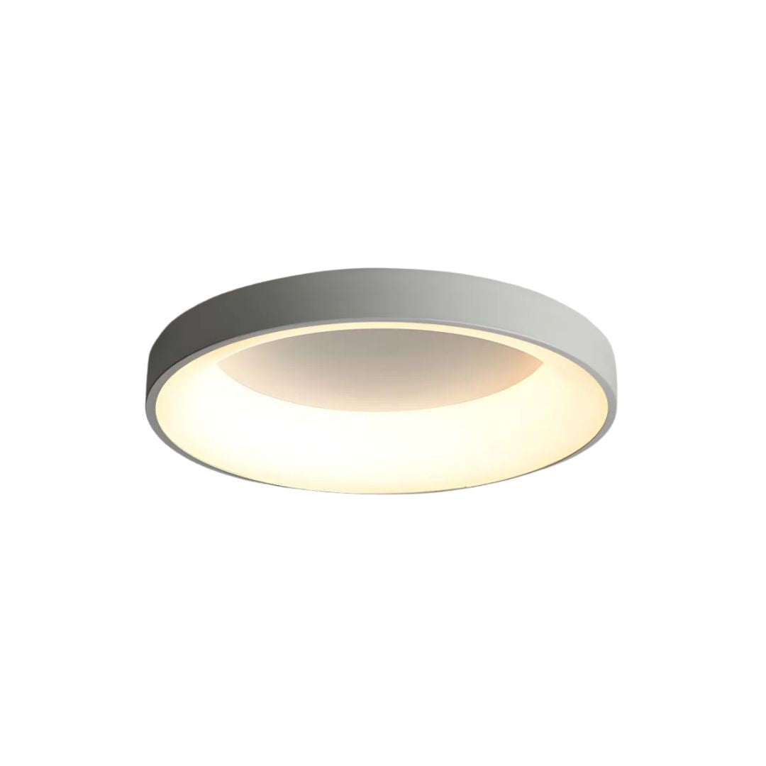 Plafonnier LED rond pour chambre et couloir – Disque ultra-plat en fer et acrylique – Options à intensité variable pour salon et entrée