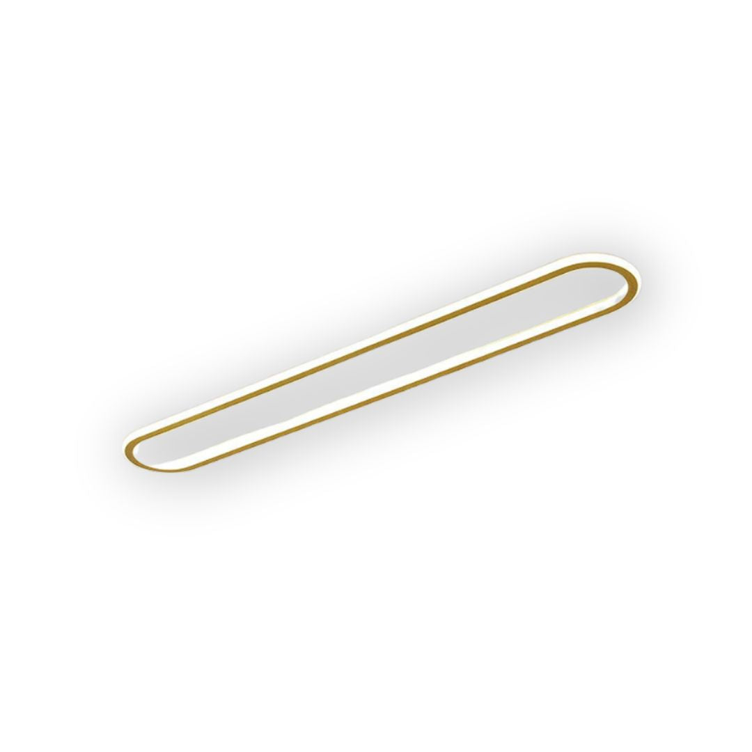 Plafonnier LED encastré ovale extra-plat noir et blanc pour chambre, couloir, entrée, foyer, éclairage contemporain, moderne et minimaliste
