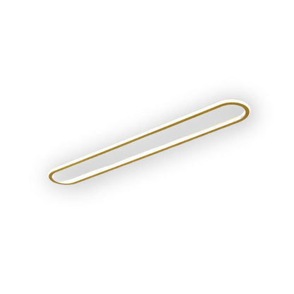 Plafonnier LED encastré ovale extra-plat noir et blanc pour chambre, couloir, entrée, foyer, éclairage contemporain, moderne et minimaliste