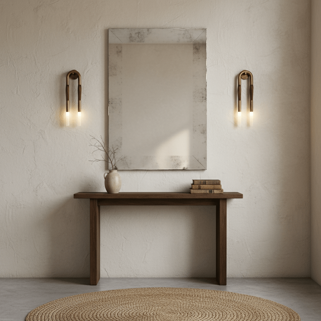 Metal Sconce Light 26 in with Flowing Fiber Design for Bedroom Living Room Hallway Ambient Lighting Decorative Accent Fixture Modern Home De