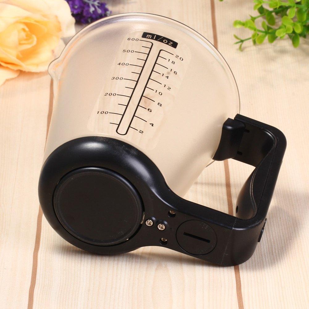 Digital Measuring Cup Kitchen Scale with LCD Display – Weigh & Pour in One Tool for Baking, Coffee, Meal Prep – 35 oz Capacity, Auto