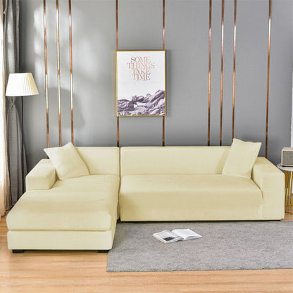 Stretch Velvet Couch Cover with Full Frame Protection for Living Room Sofas – Universal Fit Slipcover