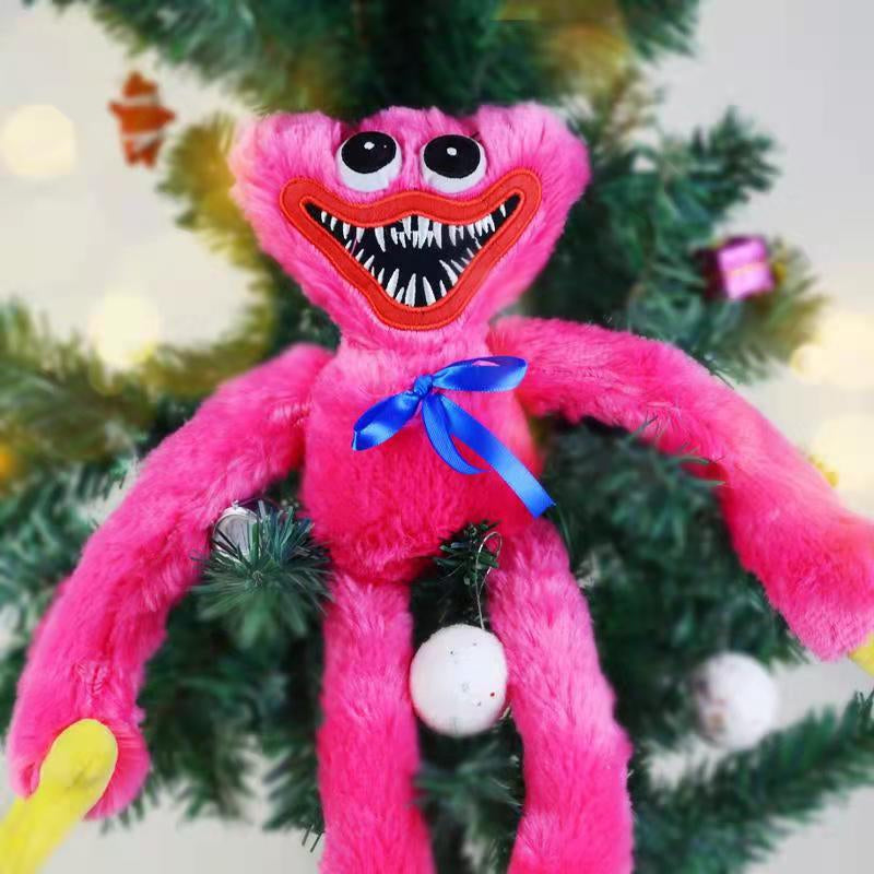 Soft Plush Character Toy 15.7 Inch Stuffed Animal for Kids Blue Red Cuddly Monster Figure for Toddlers Playroom Decor