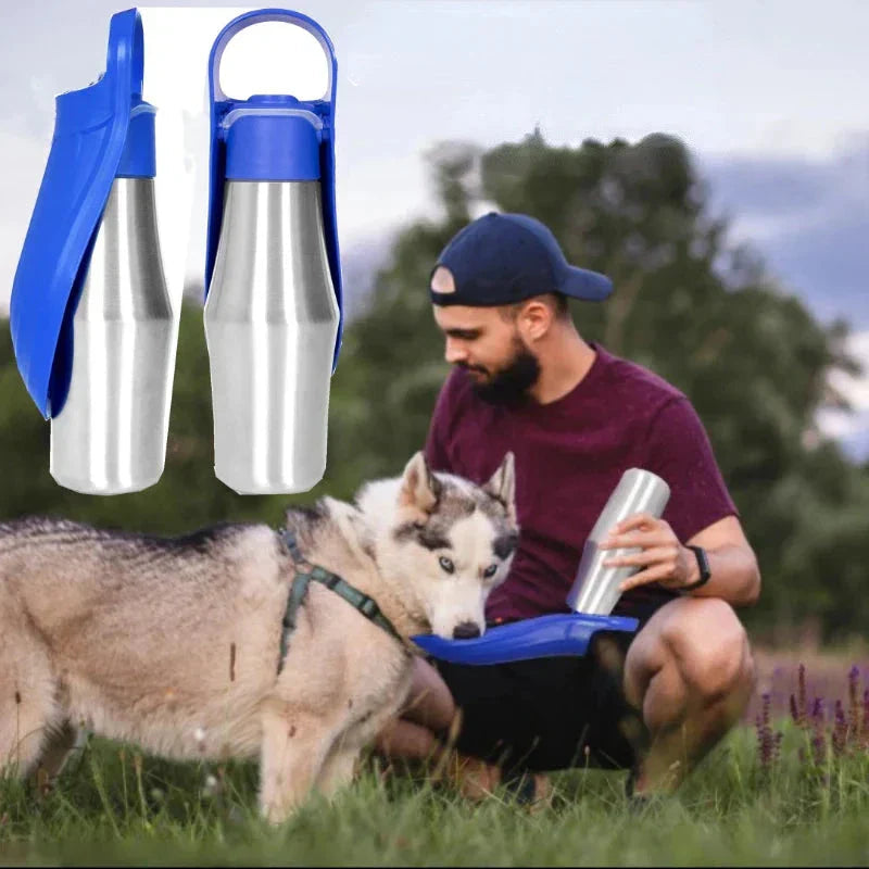 Solution d'hydratation Ortekor | Gourde isotherme pour chien avec conception anti-fuite | Pratique pour les aventures en plein air