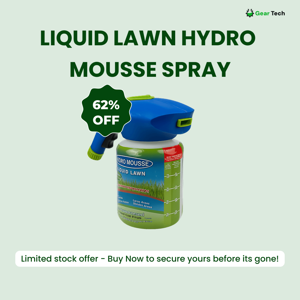 Spray-On Grass Seed Kit with Hose Attachment for Fast Lawn Coverage | Green-Up Formula for Bare Spots, High-Traffic Zones & Pet Damage