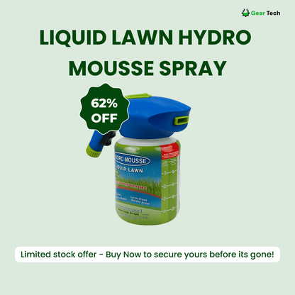Spray-On Grass Seed Kit with Hose Attachment for Fast Lawn Coverage | Green-Up Formula for Bare Spots, High-Traffic Zones & Pet Damage