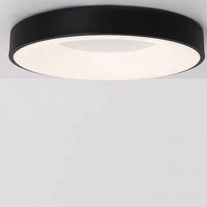 Plafonnier LED rond pour chambre et couloir – Disque ultra-plat en fer et acrylique – Options à intensité variable pour salon et entrée