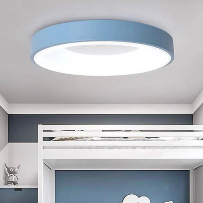 Plafonnier LED rond pour chambre et couloir – Disque ultra-plat en fer et acrylique – Options à intensité variable pour salon et entrée