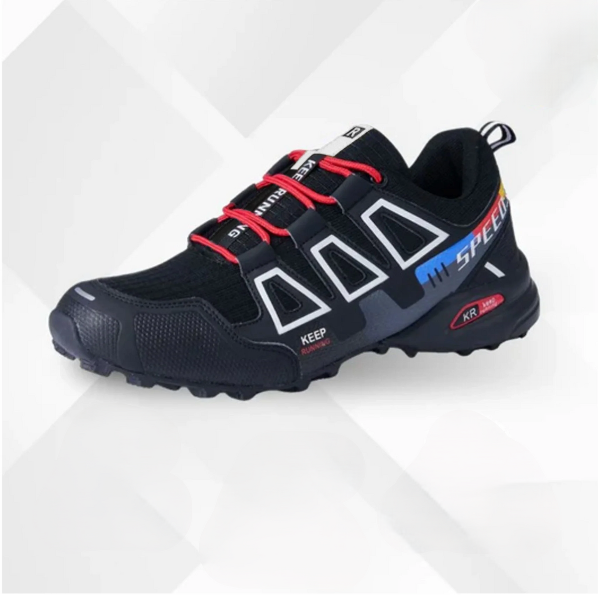 Supportive Hiking Shoes for Men & Women – Wide Toe Box Trail Sneakers with Shock-Absorbing Sole for Outdoor Walking & Everyday Comfort