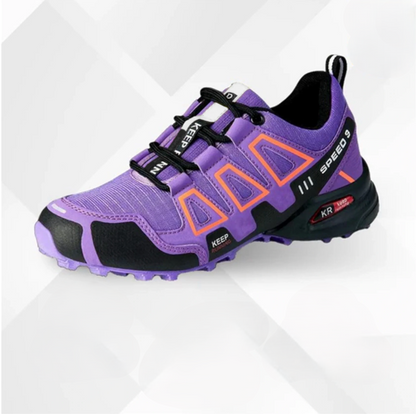 Supportive Hiking Shoes for Men & Women – Wide Toe Box Trail Sneakers with Shock-Absorbing Sole for Outdoor Walking & Everyday Comfort
