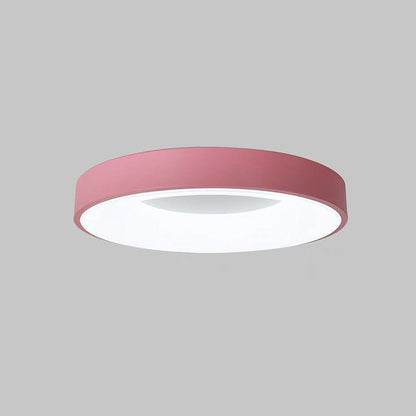 Plafonnier LED rond pour chambre et couloir – Disque ultra-plat en fer et acrylique – Options à intensité variable pour salon et entrée