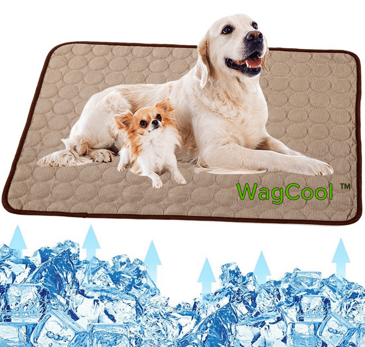 Self-Cooling Pet Mat for Dogs & Cats – Pressure-Activated Ice Silk, Machine Washable, Lightweight & Portable for Summer Heat Relief