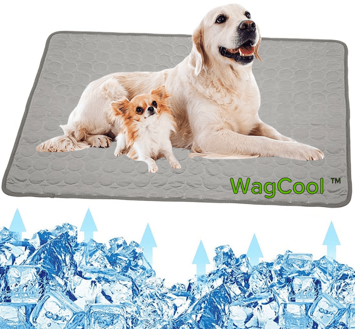 Self-Cooling Pet Mat for Dogs & Cats – Pressure-Activated Ice Silk, Machine Washable, Lightweight & Portable for Summer Heat Relief